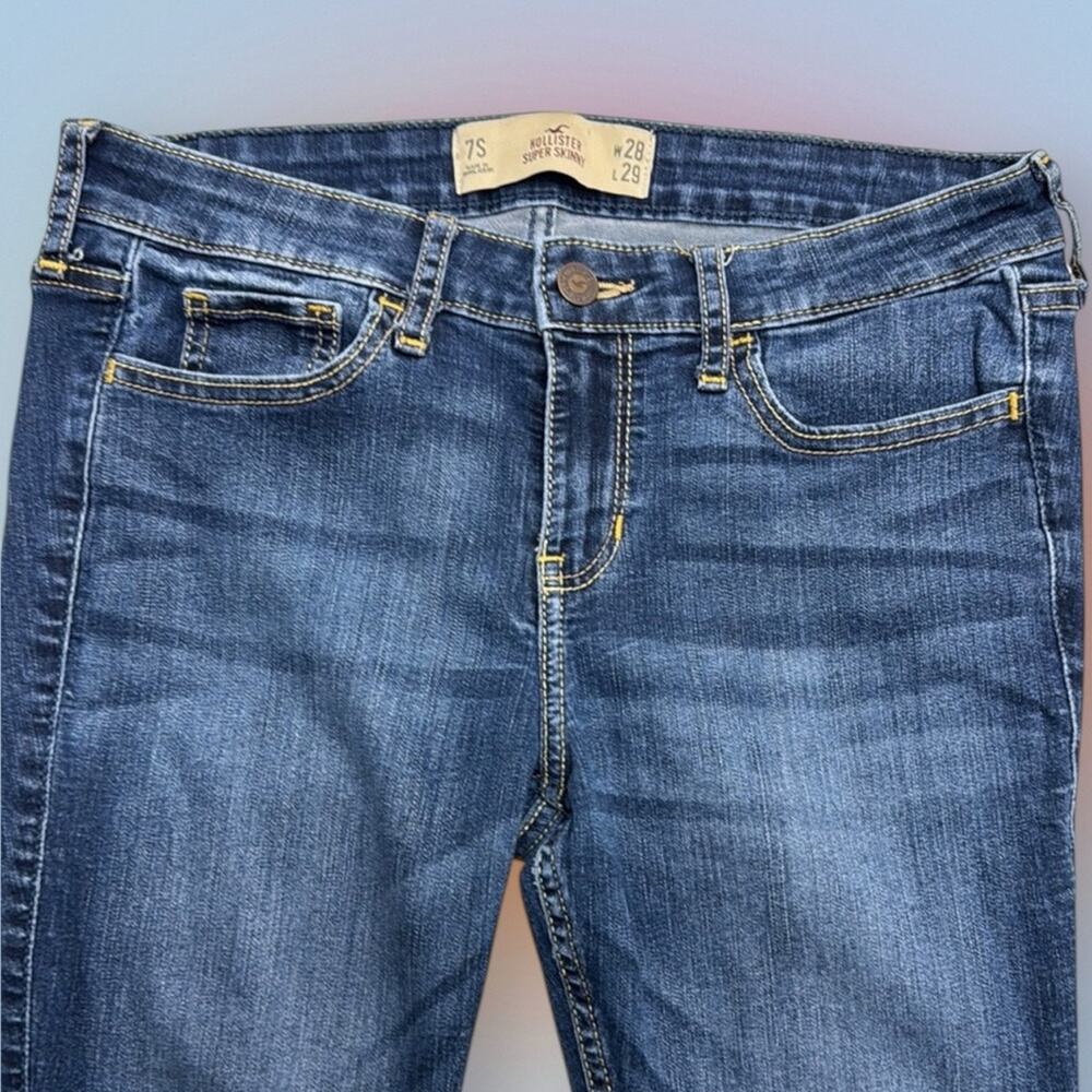 HOLLISTER Women’s 28 x 29 (7S) SUPER SKINNY Blue Jeans